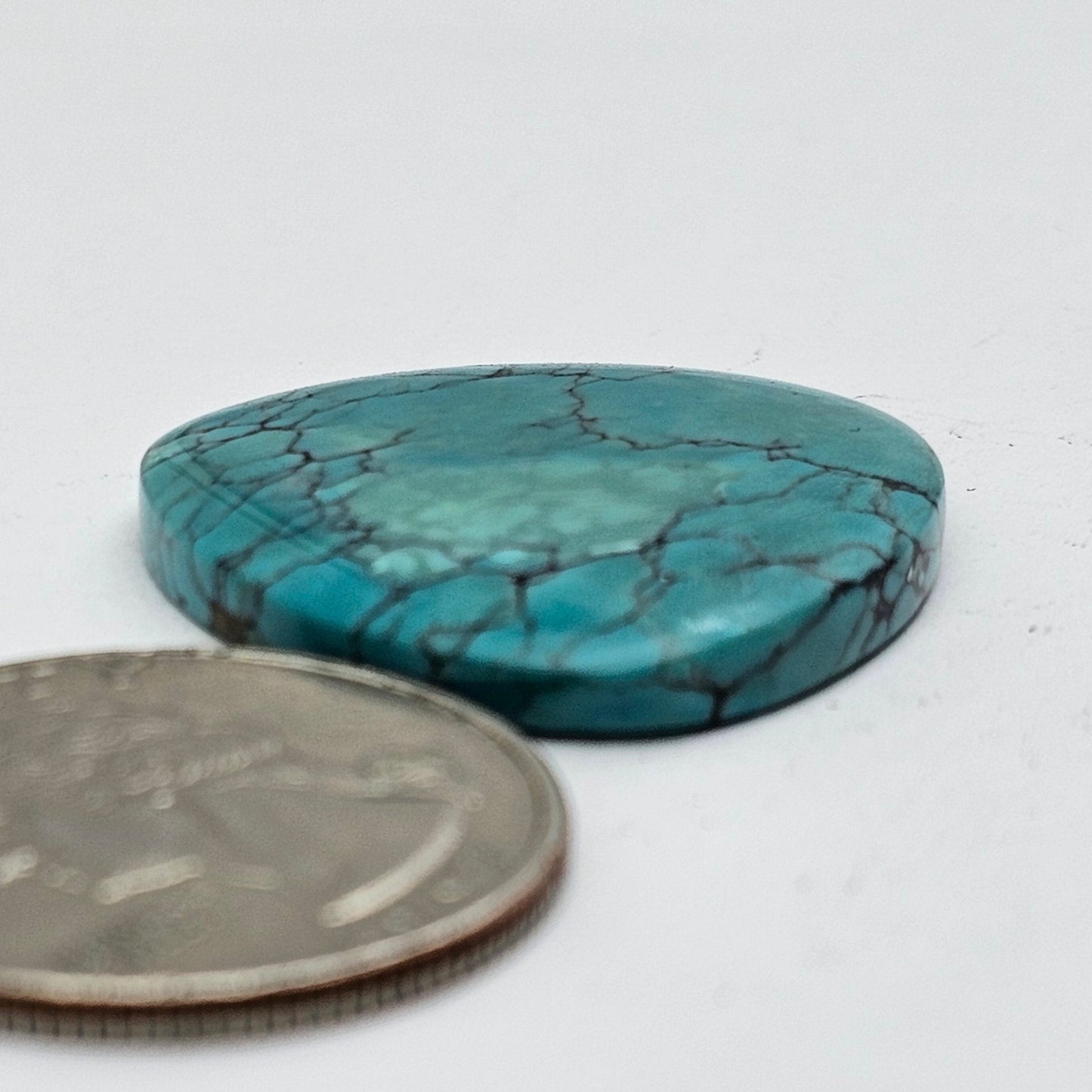 Cloud Mountain Turquoise Cabochon Large