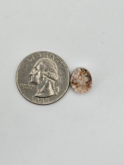 Snake skin agate cabochon