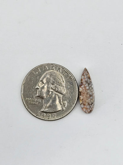 Snake skin agate cabochon