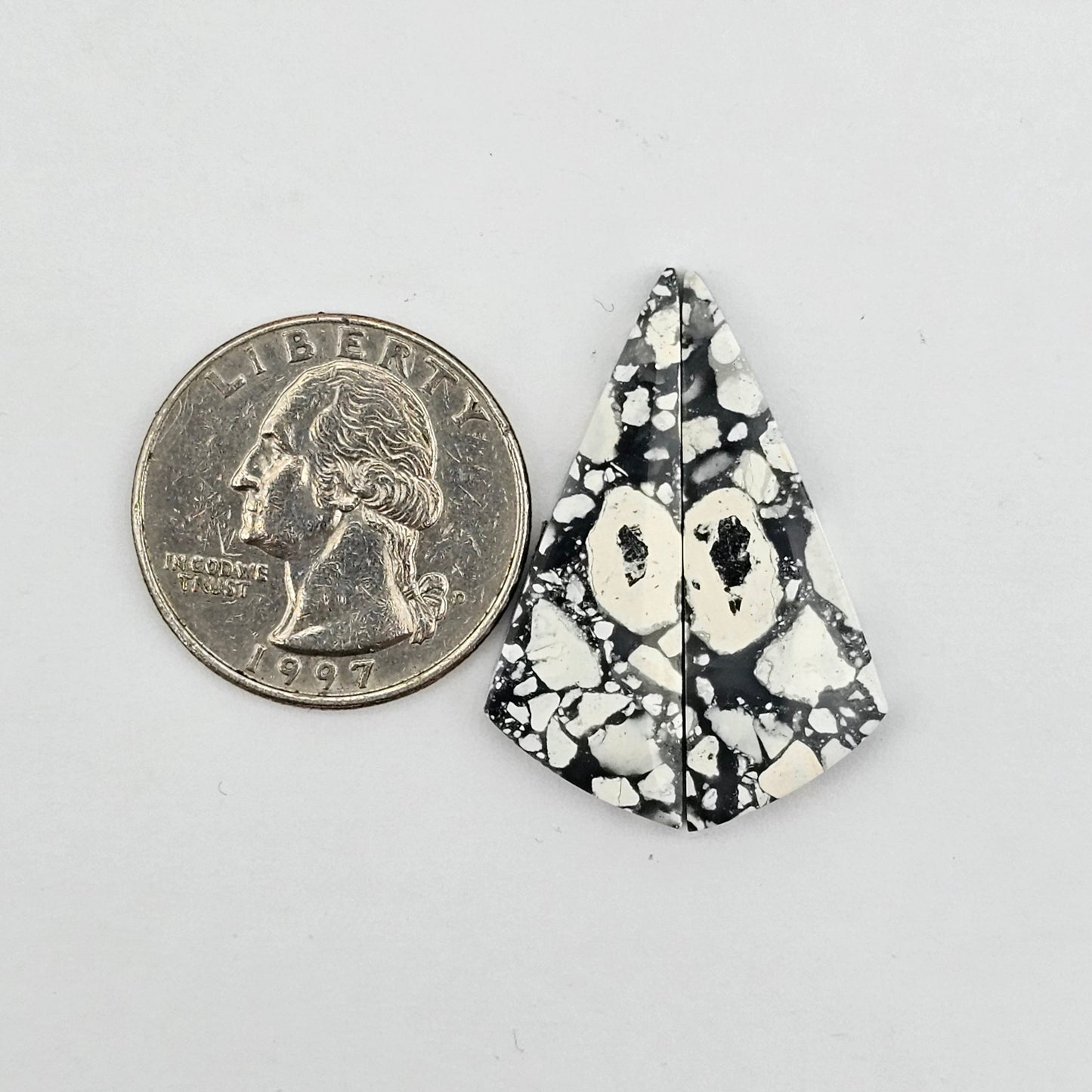 Maligano Jasper cabochon pair