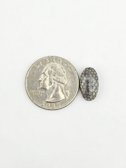 Snake skin agate cabochon