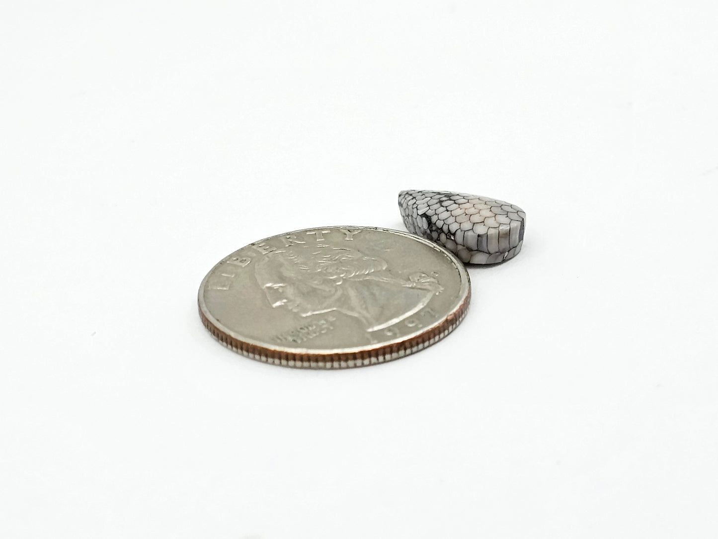 Snake skin agate cabochon
