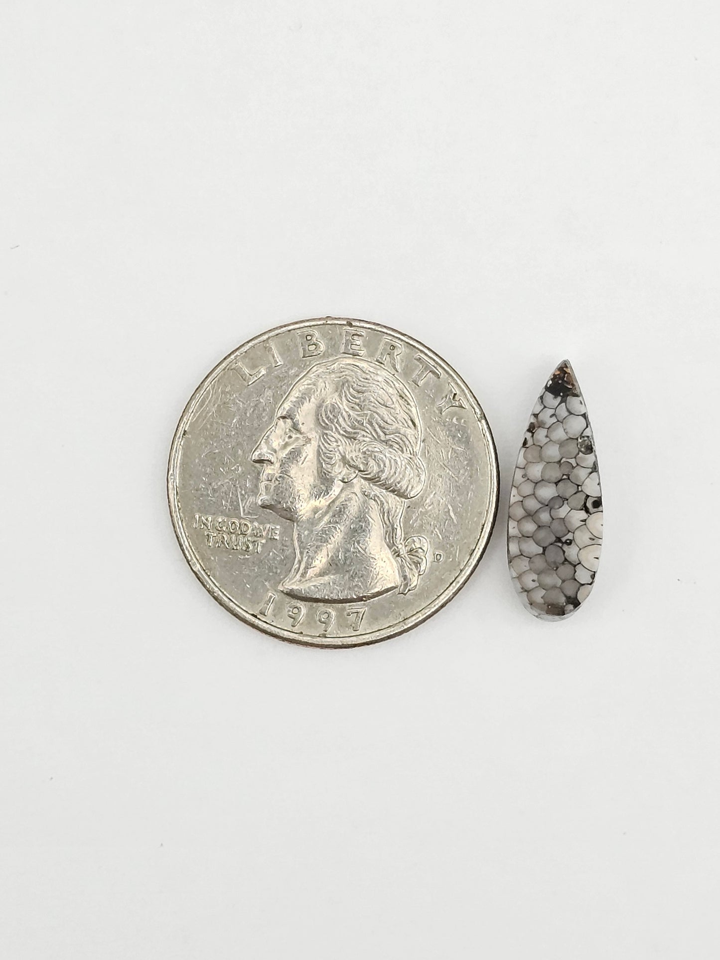 Snake skin agate cabochon