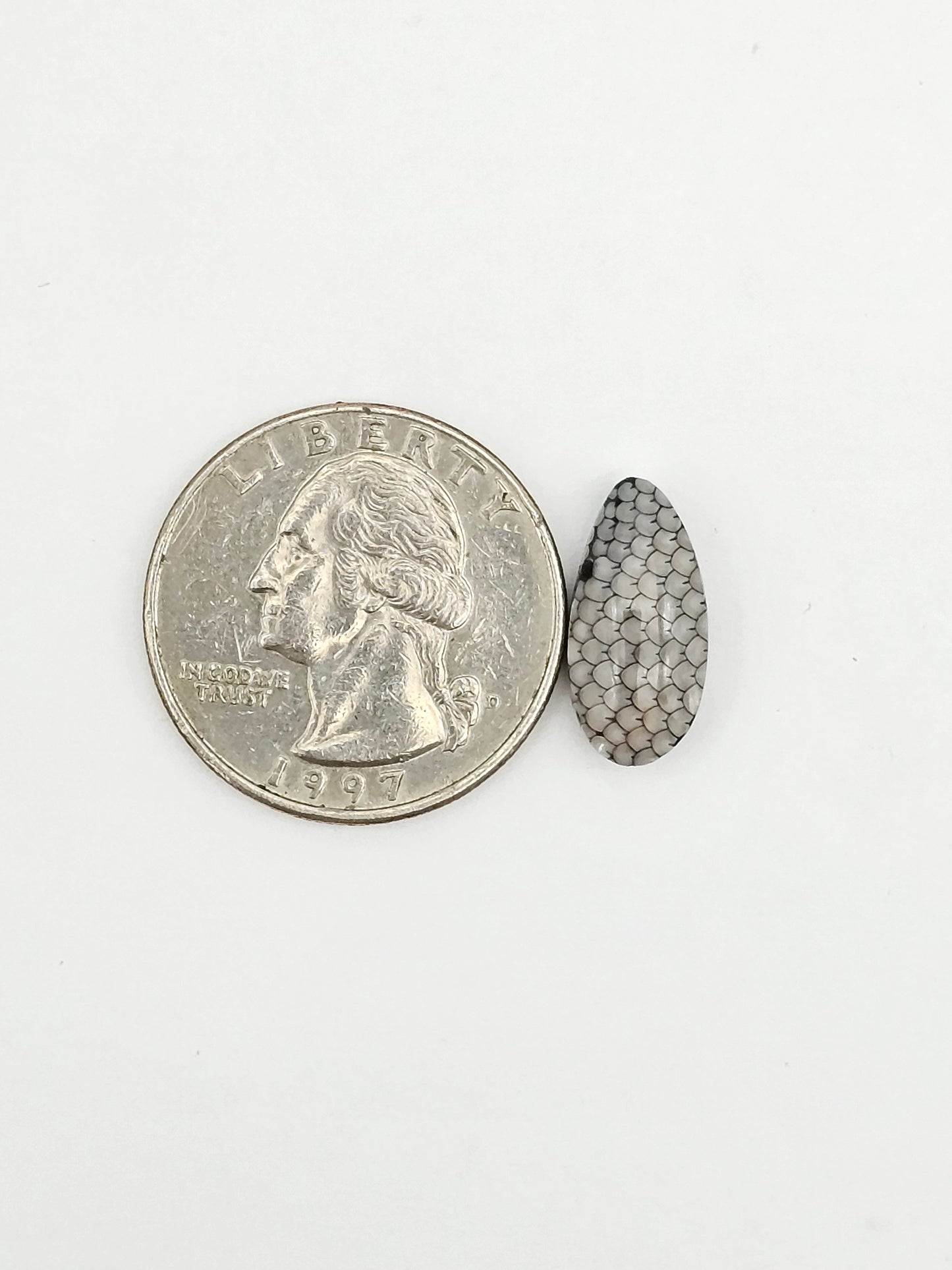 Snake skin agate cabochon