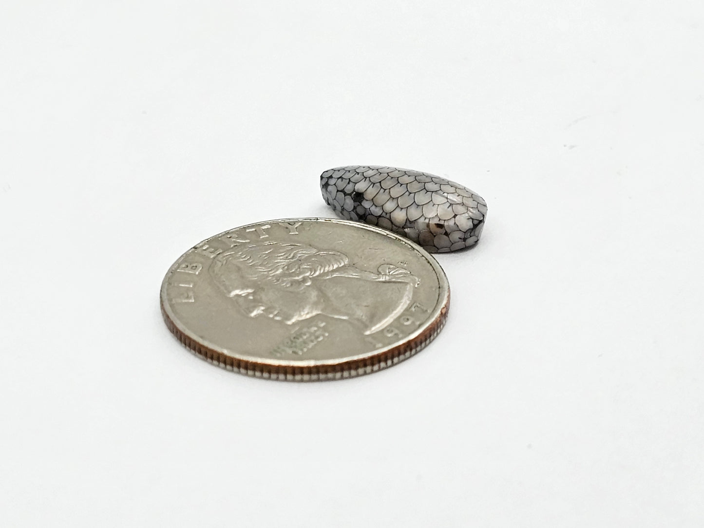 Snake skin agate cabochon