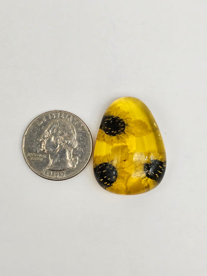 Amber authentic intaglio cabochon large