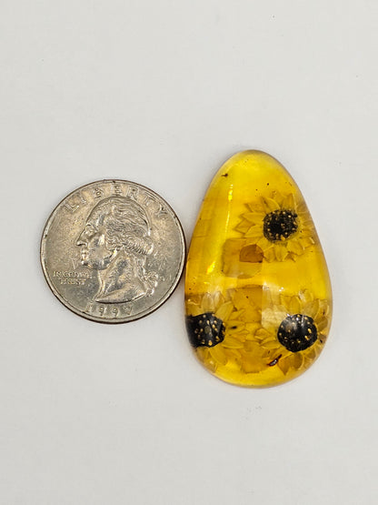 Amber authentic intaglio cabochon large