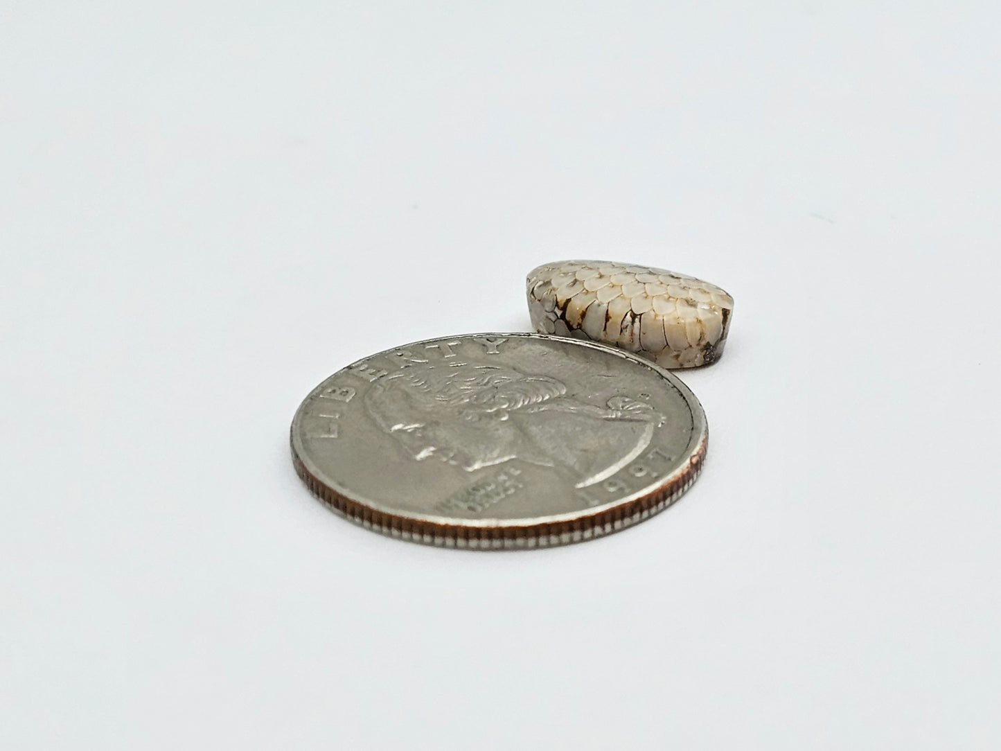 Snake skin agate cabochon