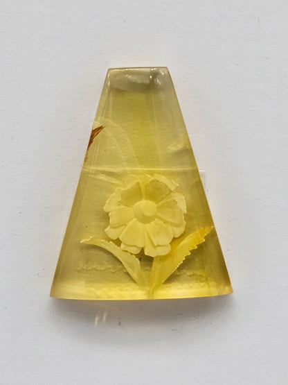 Amber authentic intaglio cabochon large