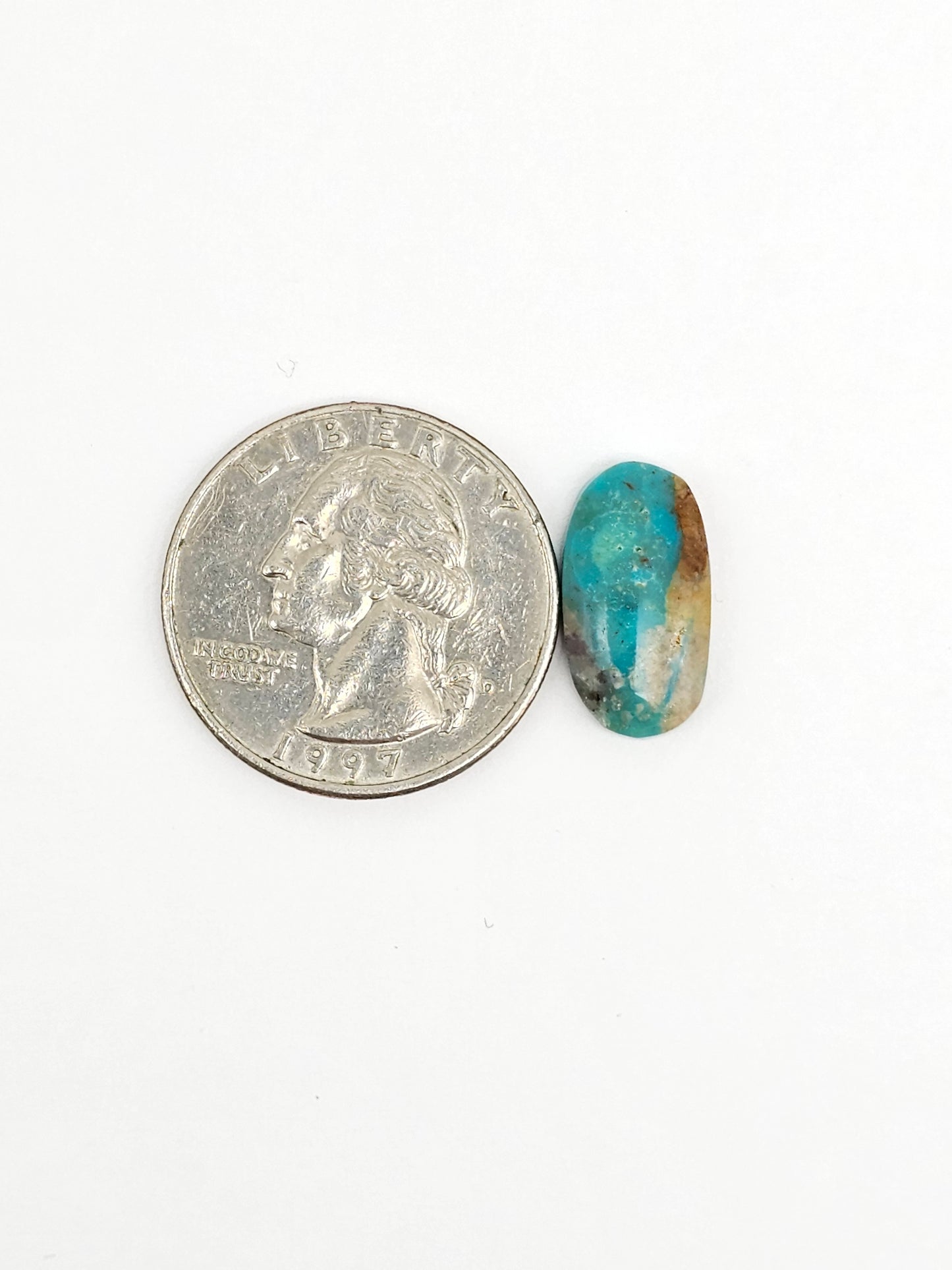 Mexican Campitos Turquoise Cabochon | Artisan Cut Gemstone