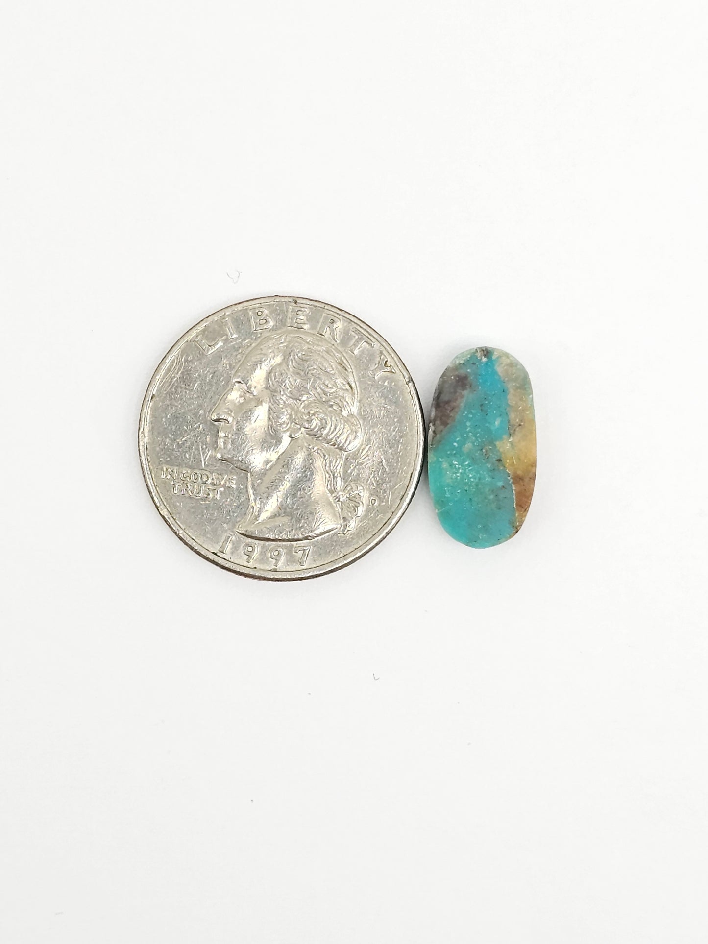 Mexican Campitos Turquoise Cabochon | Artisan Cut Gemstone