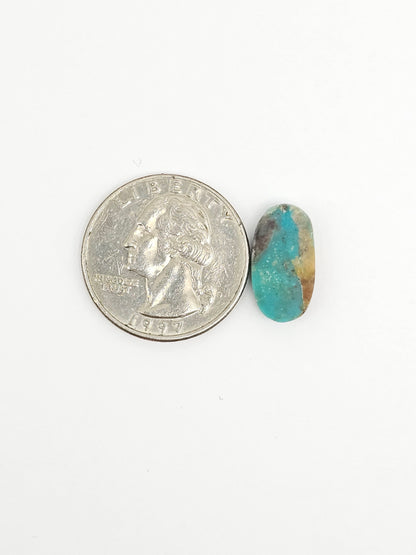 Mexican Campitos Turquoise Cabochon | Artisan Cut Gemstone