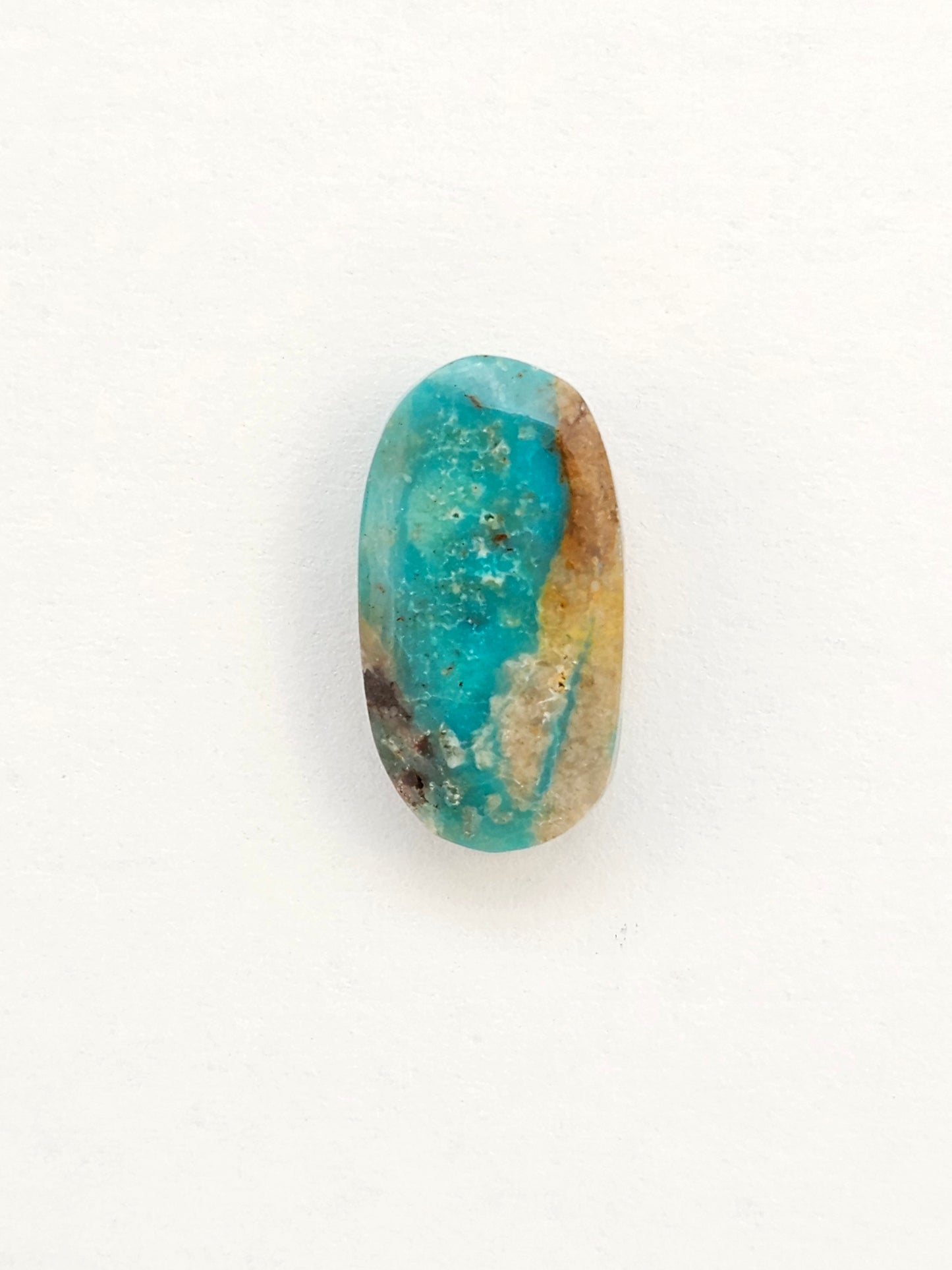 Mexican Campitos Turquoise Cabochon | Artisan Cut Gemstone