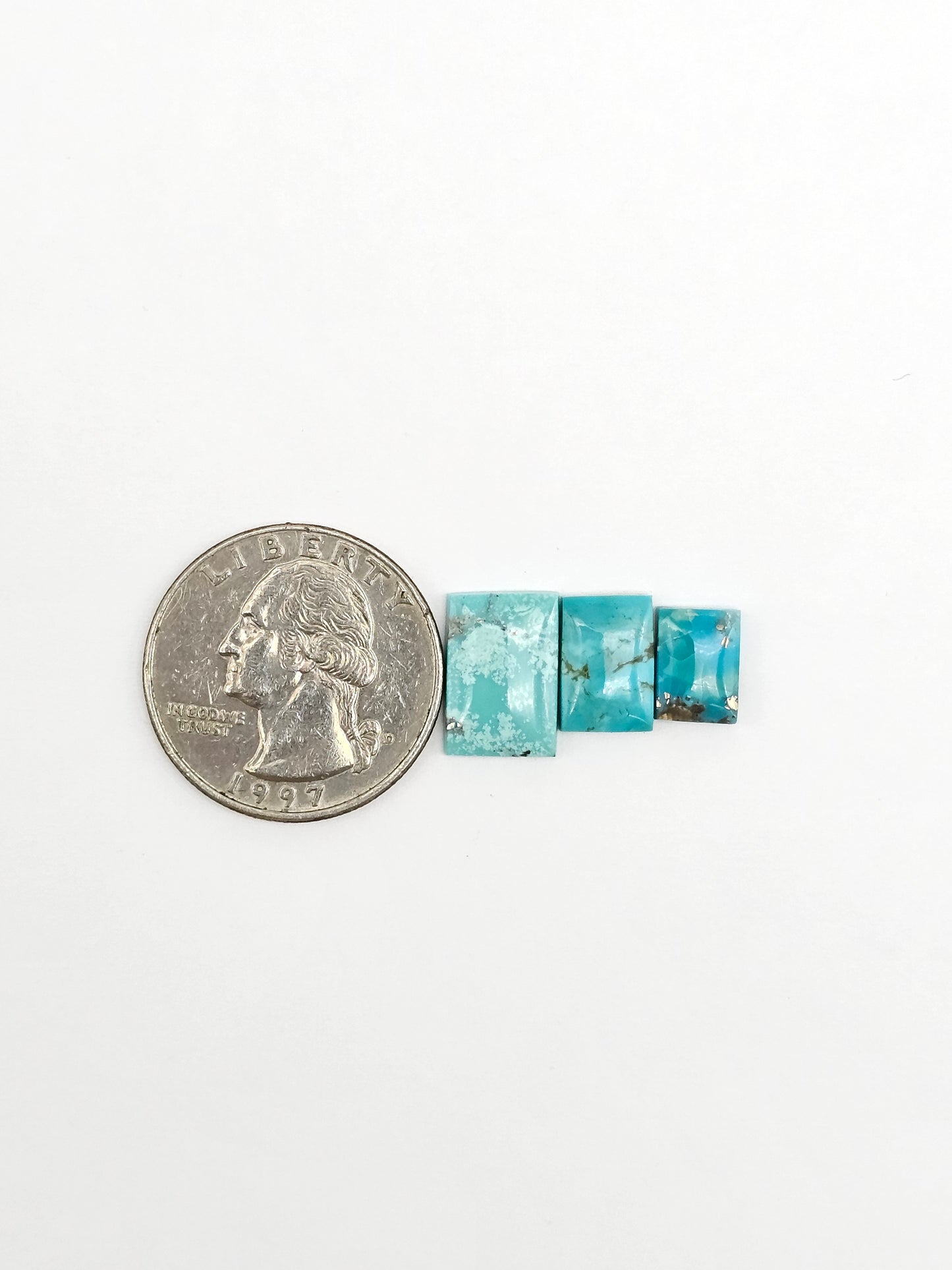 Mexican Turquoise Lot with Pyrite Cabochon | Artisan Cut Gemstone