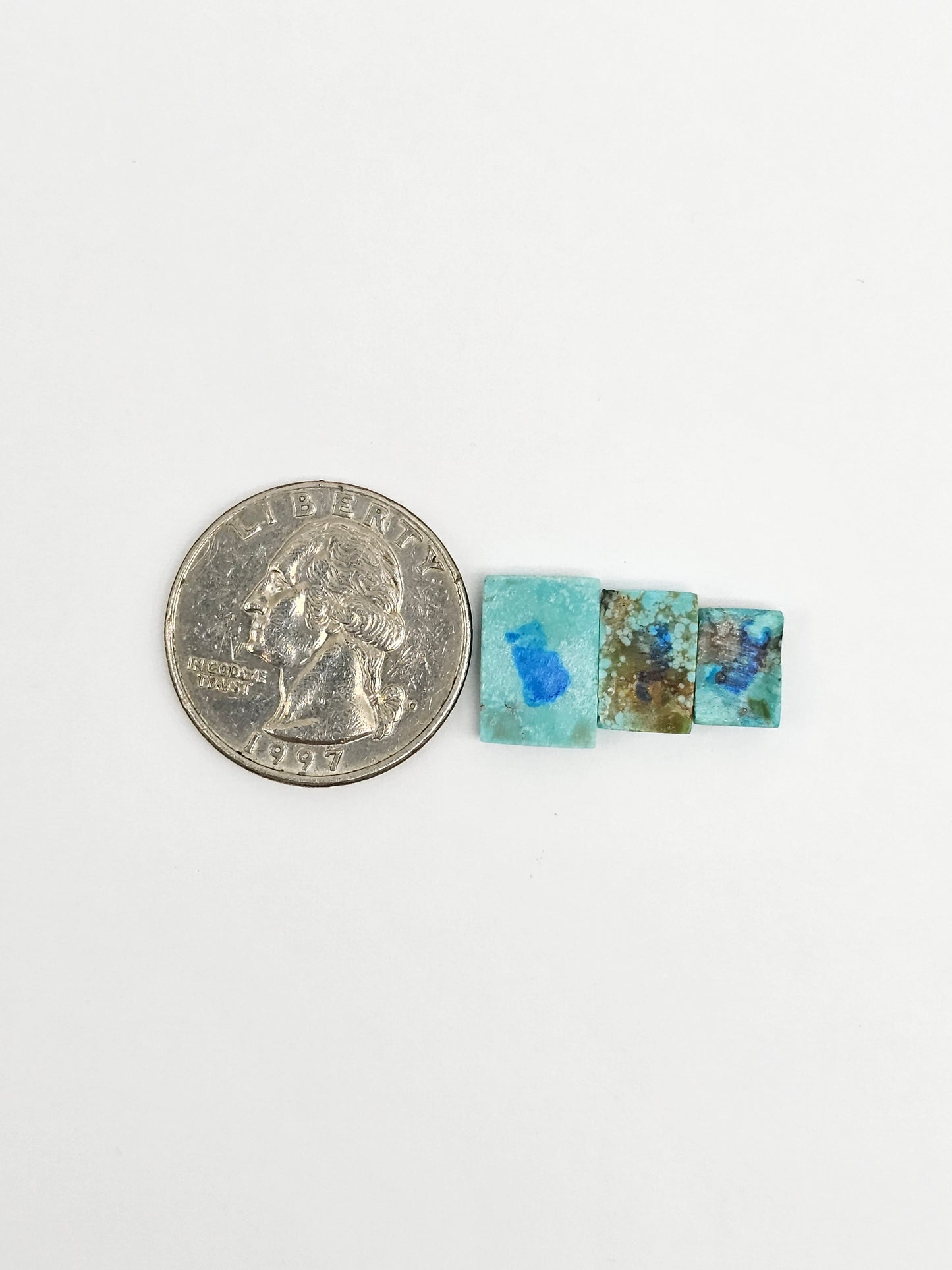 Mexican Turquoise Lot with Pyrite Cabochon | Artisan Cut Gemstone