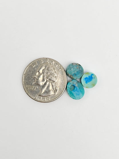 Mexican Turquoise Lot with Pyrite Cabochon | Artisan Cut Gemstone