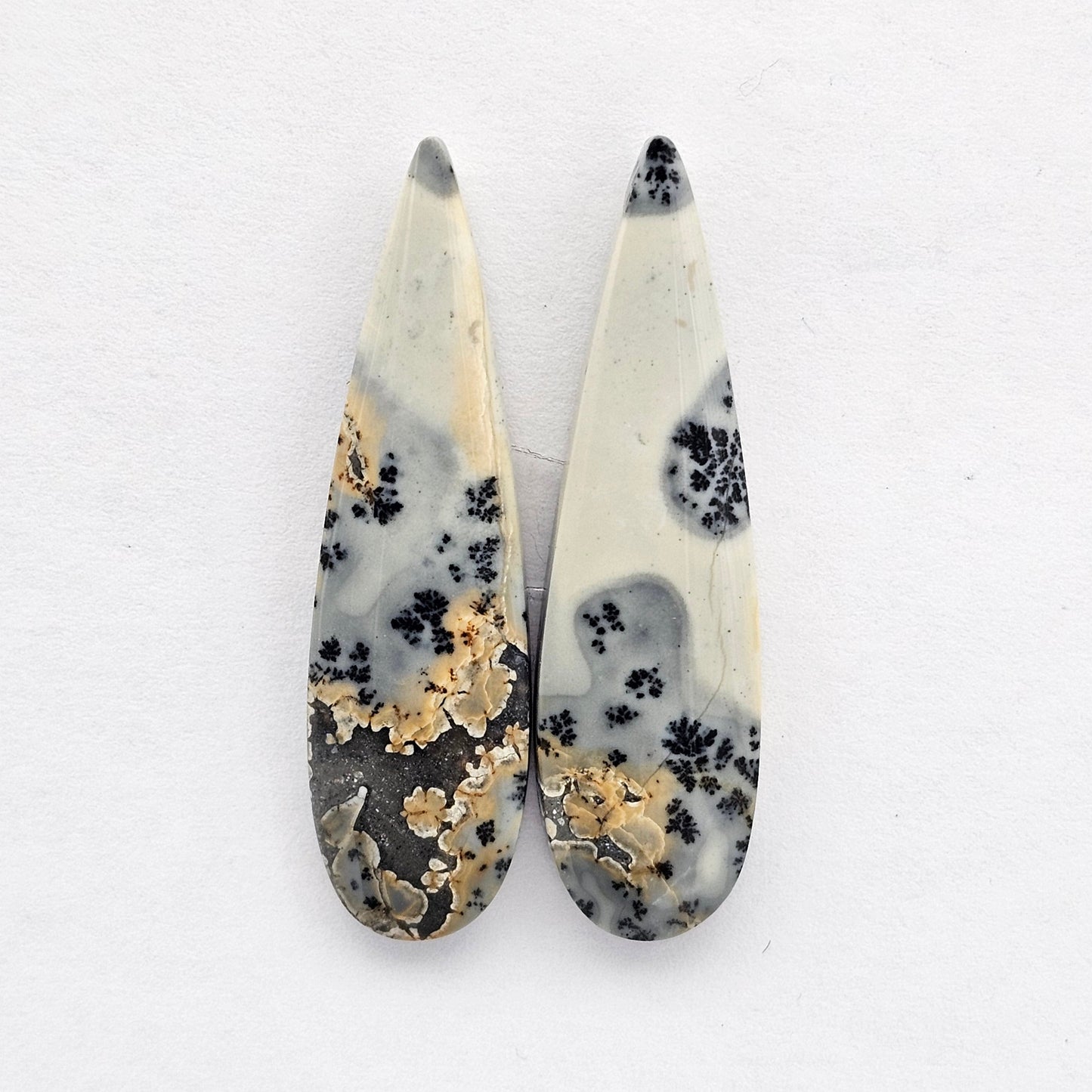 Maligano Jasper cabochon pair