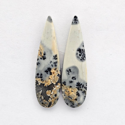 Maligano Jasper cabochon pair