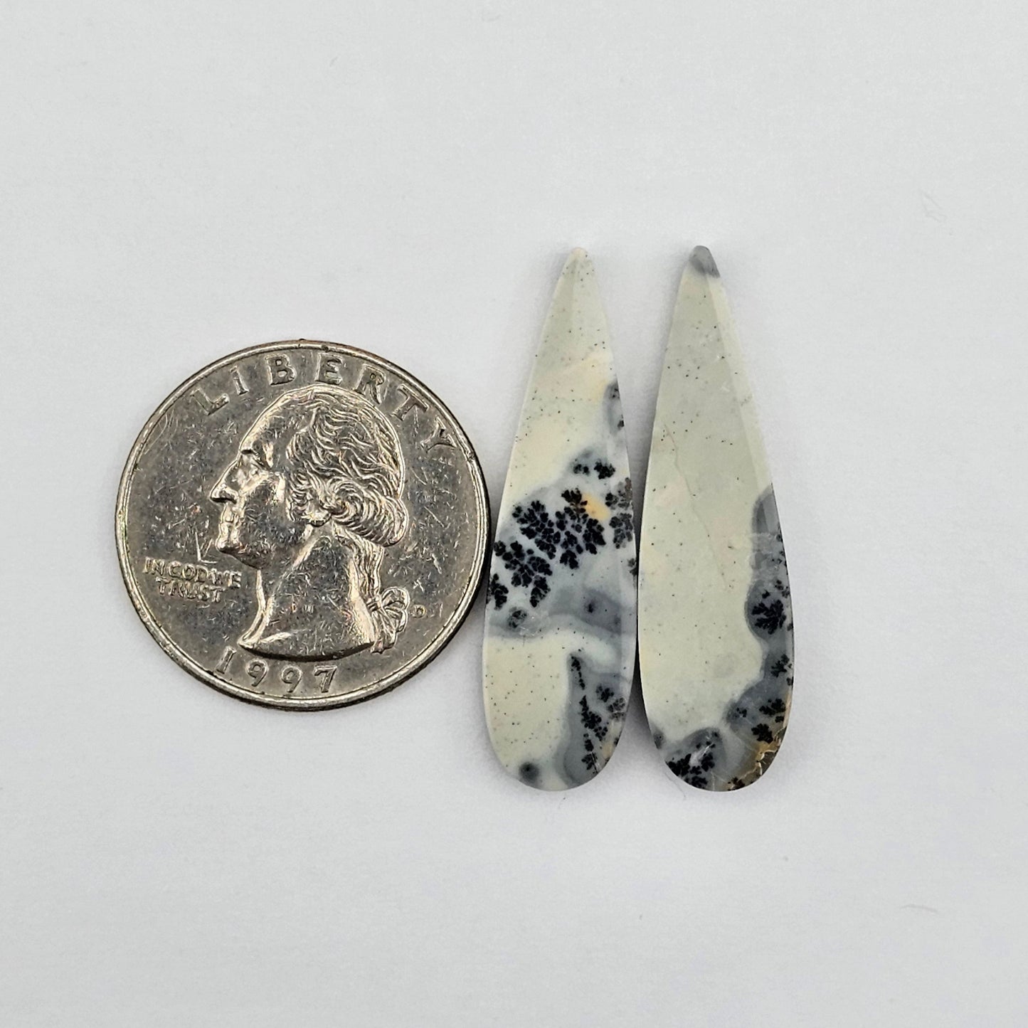 Maligano Jasper cabochon pair