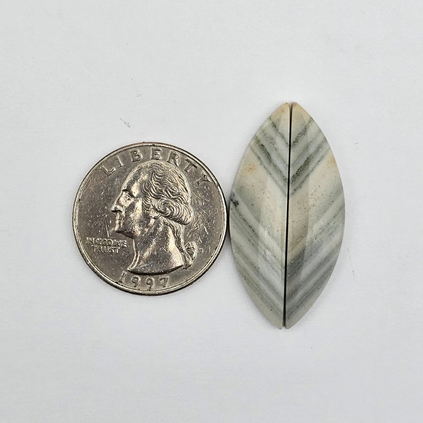 Saturn Jasper cabochon pair
