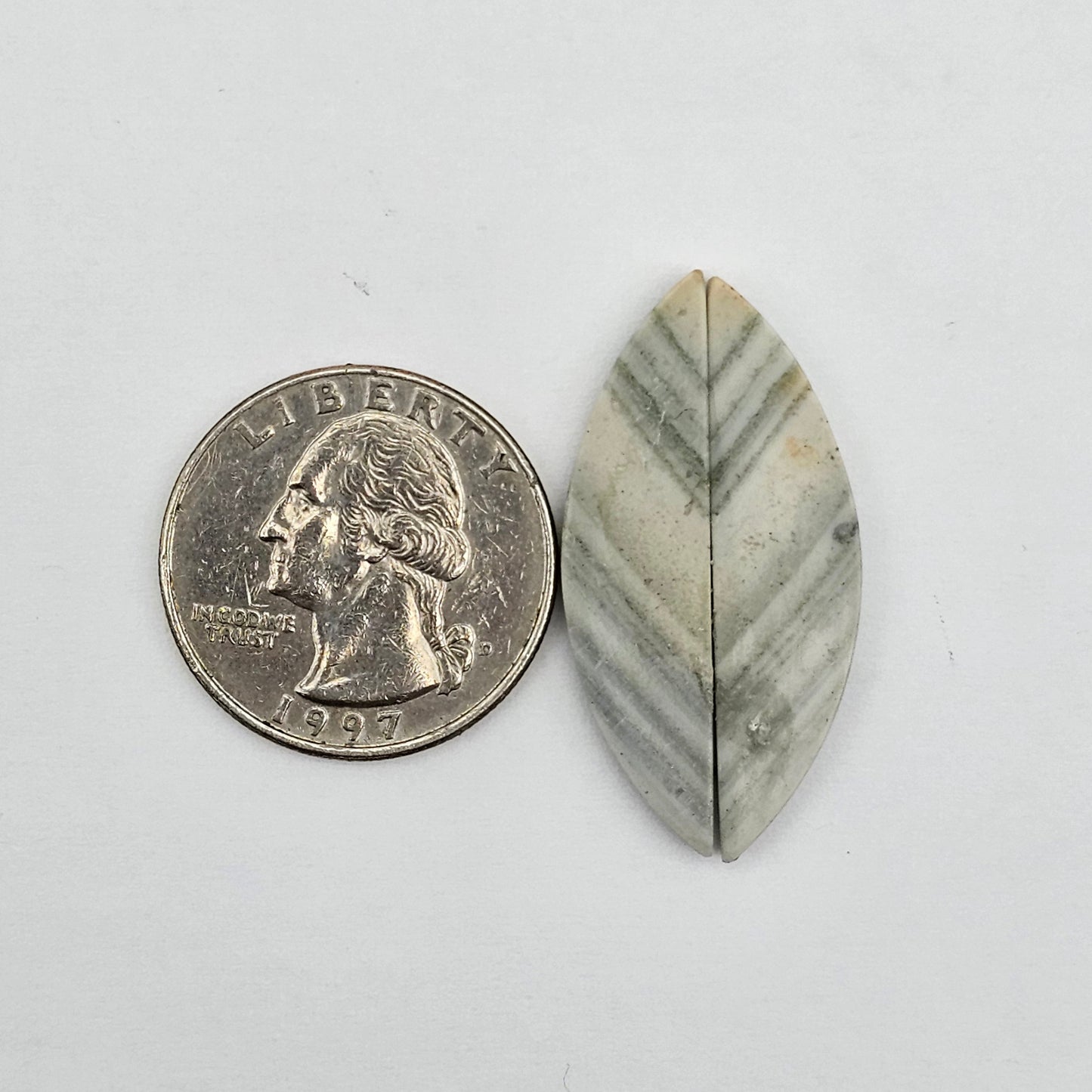Saturn Jasper cabochon pair