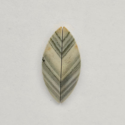 Saturn Jasper cabochon pair