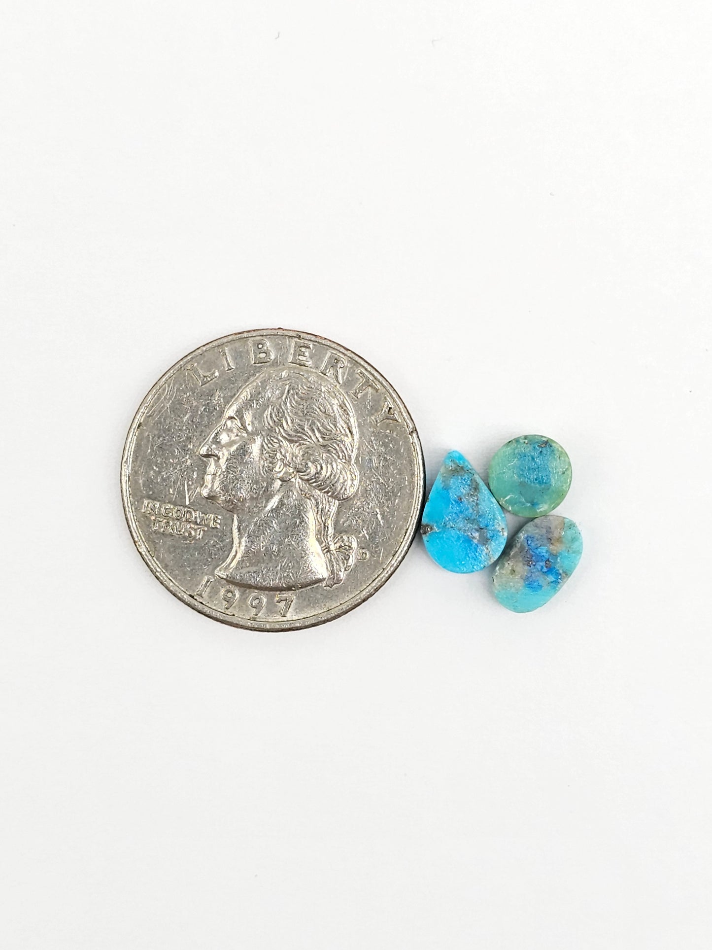 Mexican Turquoise Lot with Pyrite Cabochon | Artisan Cut Gemstone