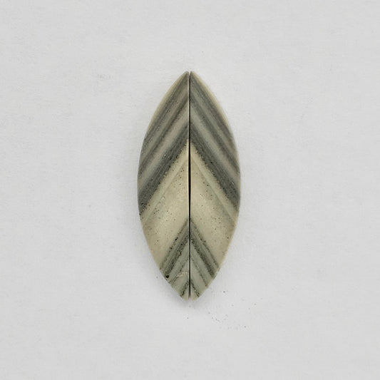 Saturn Jasper cabochon pair
