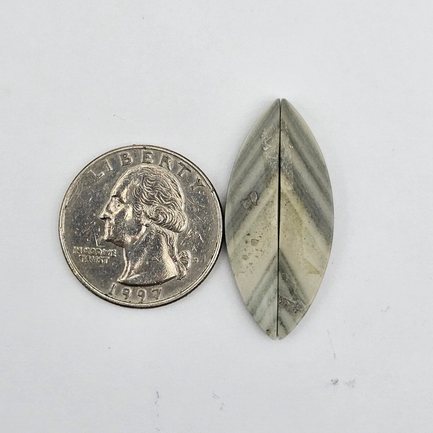Saturn Jasper cabochon pair