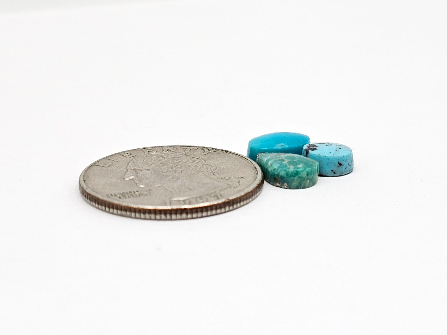Mexican Turquoise Lot with Pyrite Cabochon | Artisan Cut Gemstone