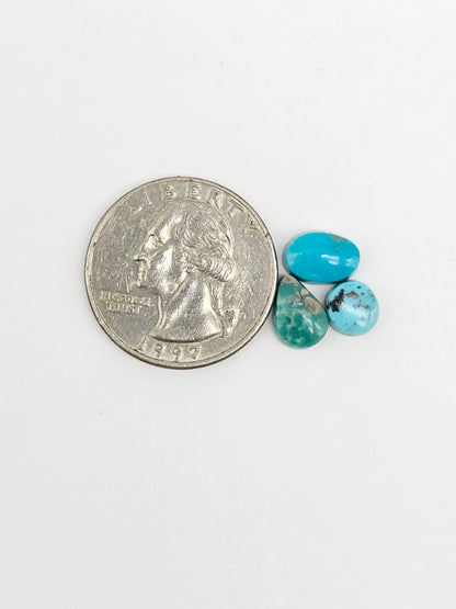 Mexican Turquoise Lot with Pyrite Cabochon | Artisan Cut Gemstone
