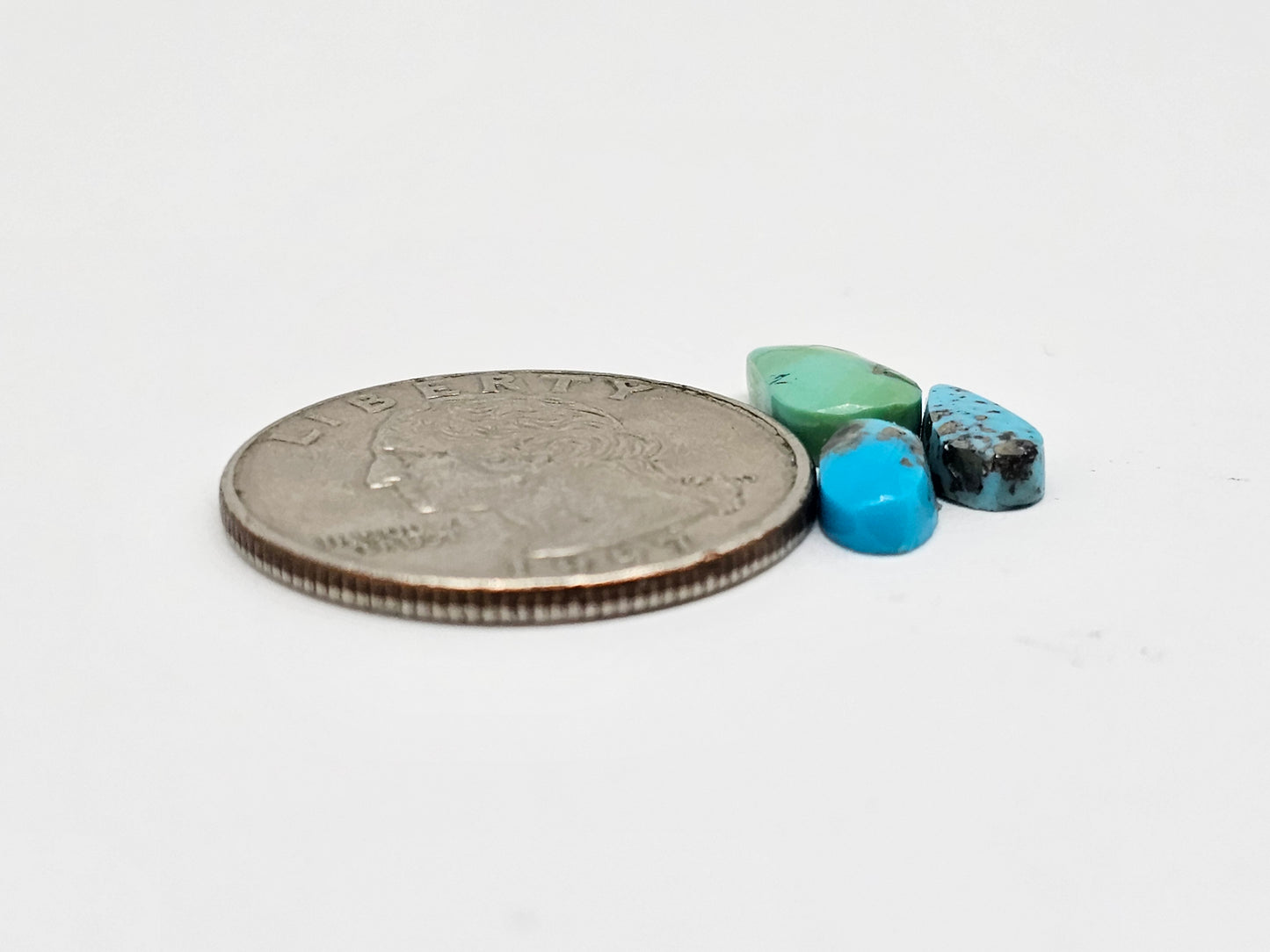 Mexican Turquoise Lot with Pyrite Cabochon | Artisan Cut Gemstone