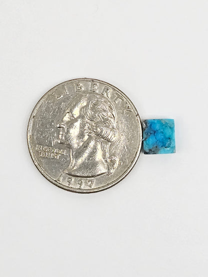 Mexican Turquoise with Pyrite Cabochon | Artisan Cut Gemstone