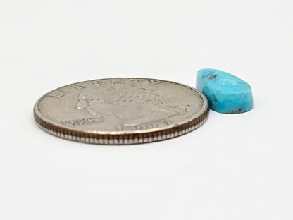 Mexican Turquoise with Pyrite Cabochon | Artisan Cut Gemstone