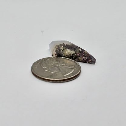 Moss agate cabochon