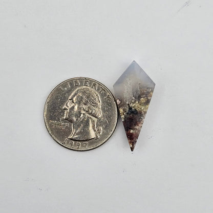Moss agate cabochon
