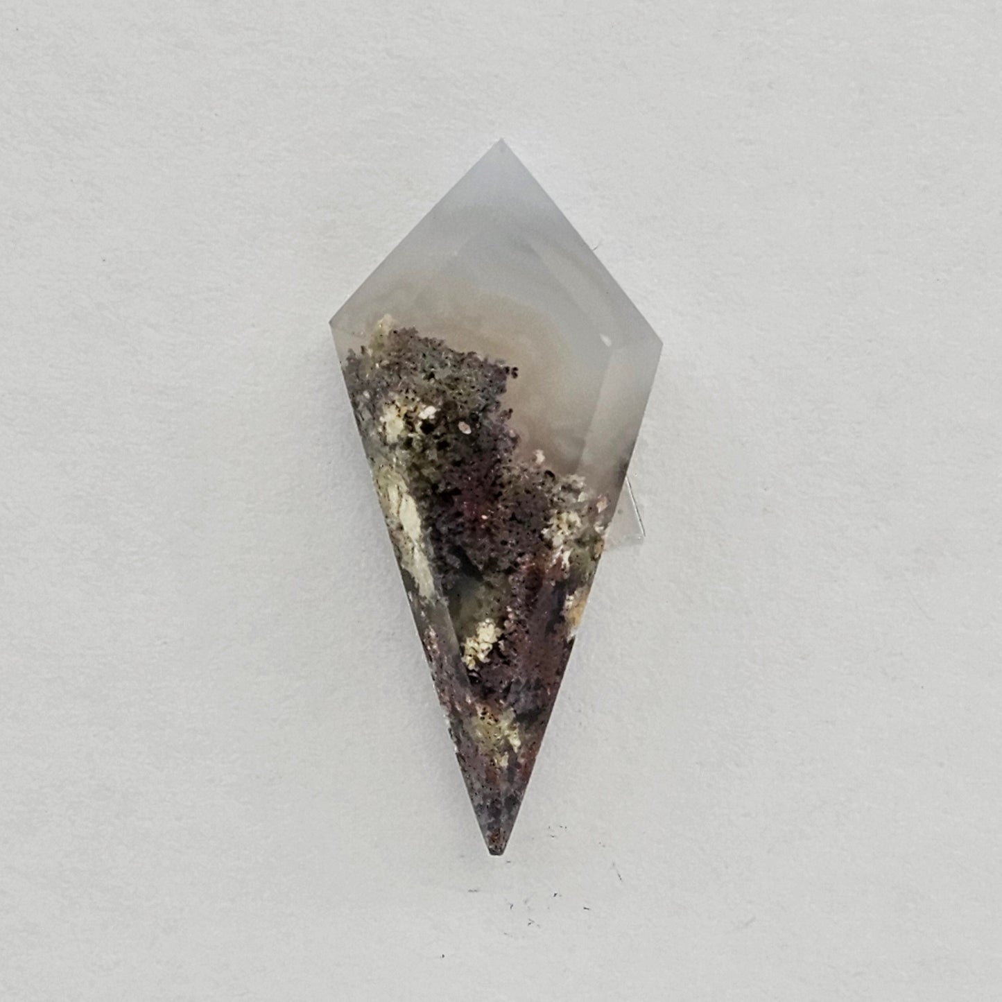 Moss agate cabochon