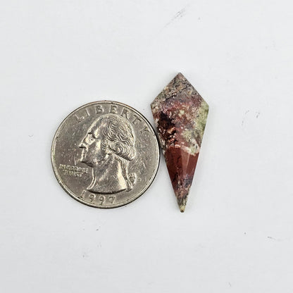 Moss agate cabochon