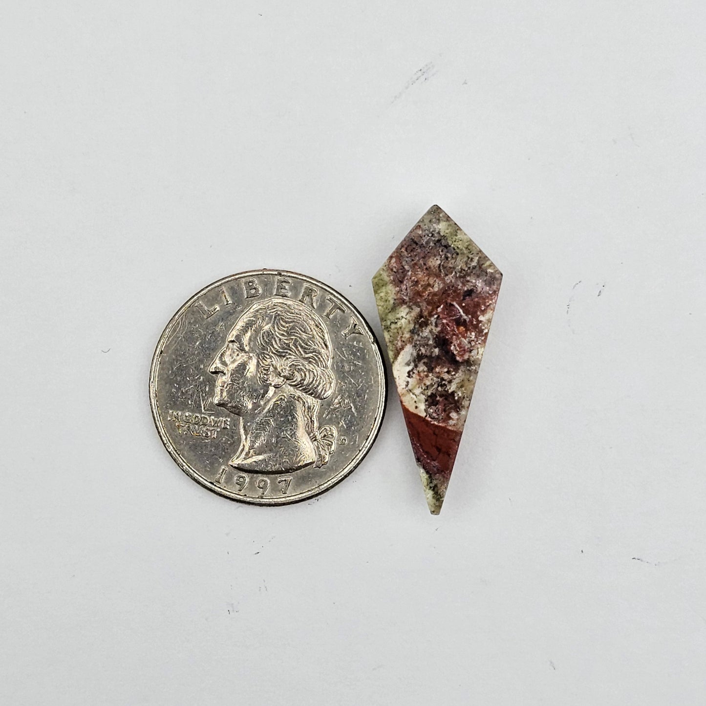 Moss agate cabochon