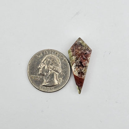 Moss agate cabochon