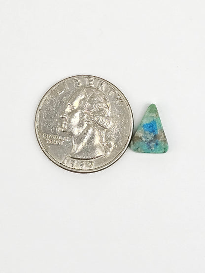 Mexican Turquoise with Pyrite Cabochon | Artisan Cut Gemstone