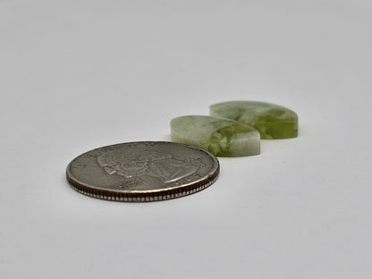 Vesuvianite Cabochon Pair