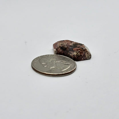 Moss agate cabochon