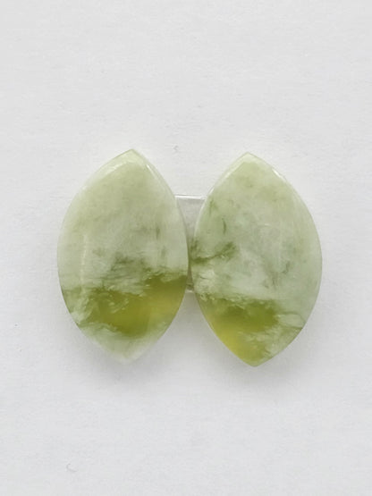 Vesuvianite Cabochon Pair