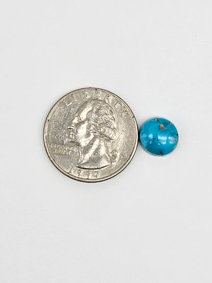 Mexican Turquoise with Pyrite Cabochon | Artisan Cut Gemstone