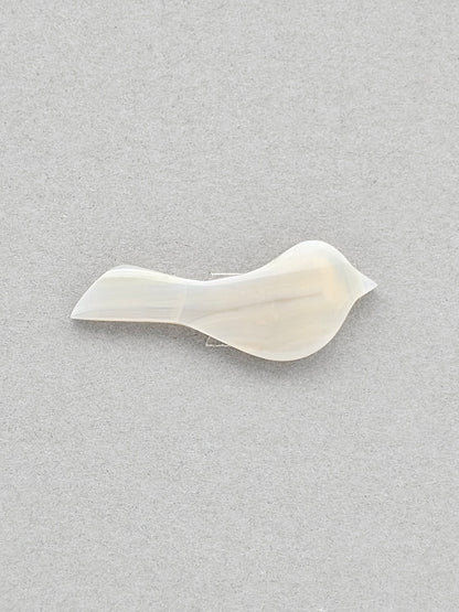 Gray agate bird cabochon