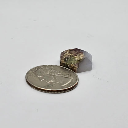 Moss agate cabochon
