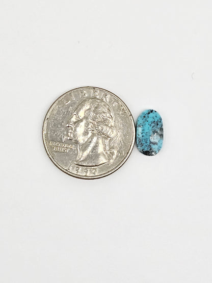 Mexican Turquoise with Pyrite Cabochon | Artisan Cut Gemstone