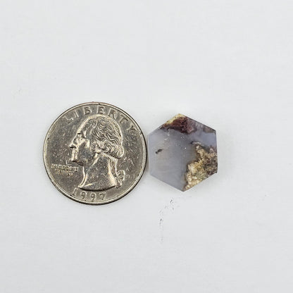 Moss agate cabochon