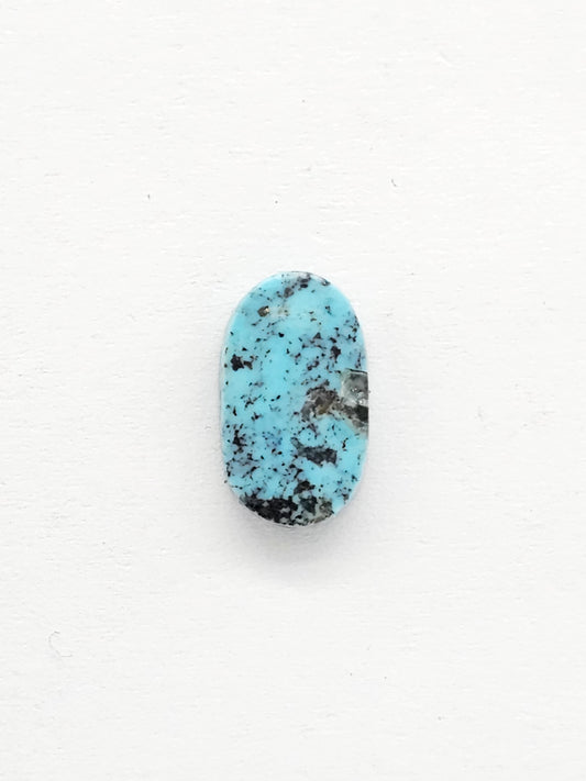 Mexican Turquoise with Pyrite Cabochon | Artisan Cut Gemstone